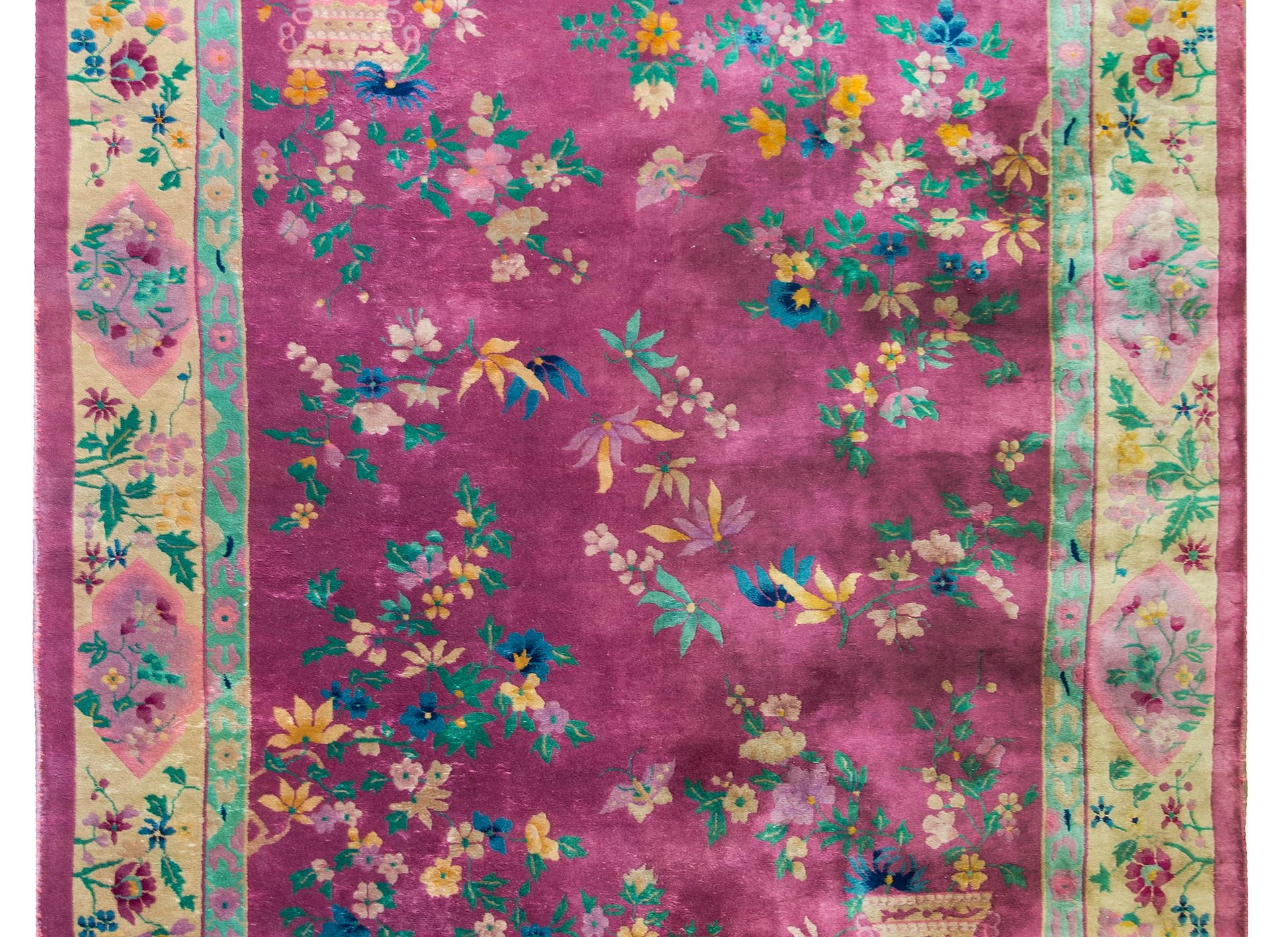 Early 20th Century Chinese Art Deco Rug For Sale