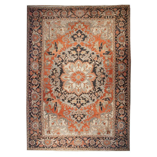 19th Century Persian Serapi Rug For Sale