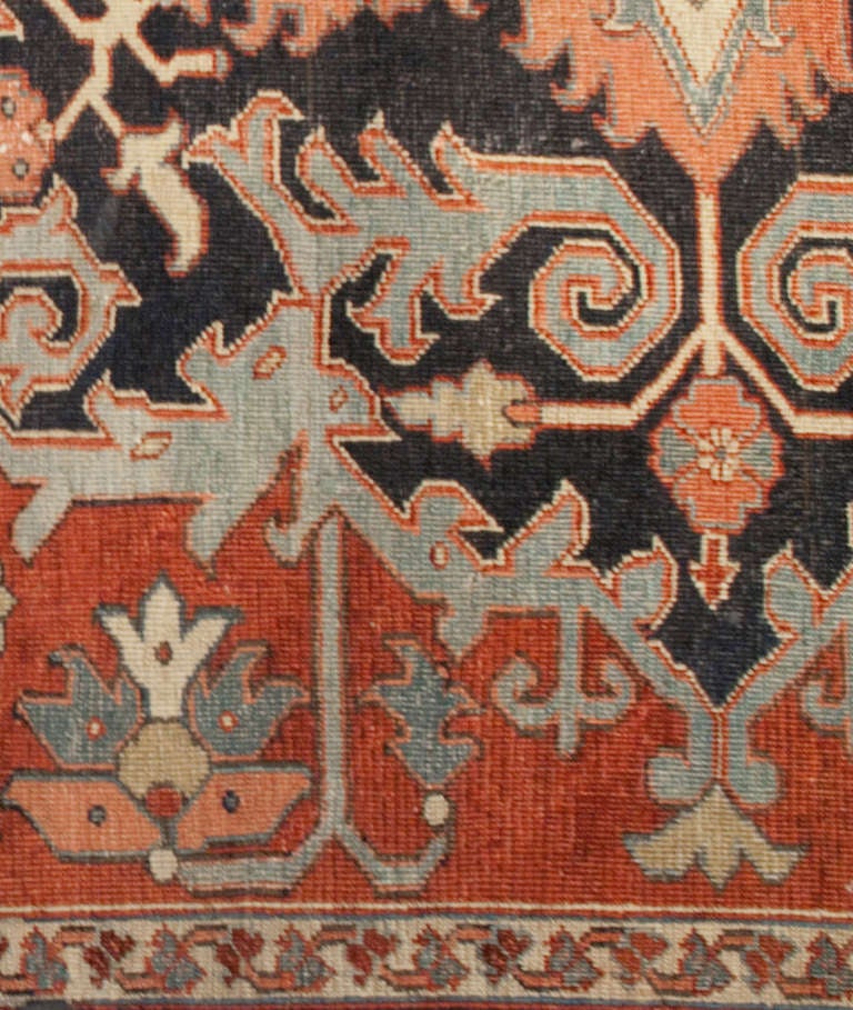 19th Century Persian Serapi Rug For Sale