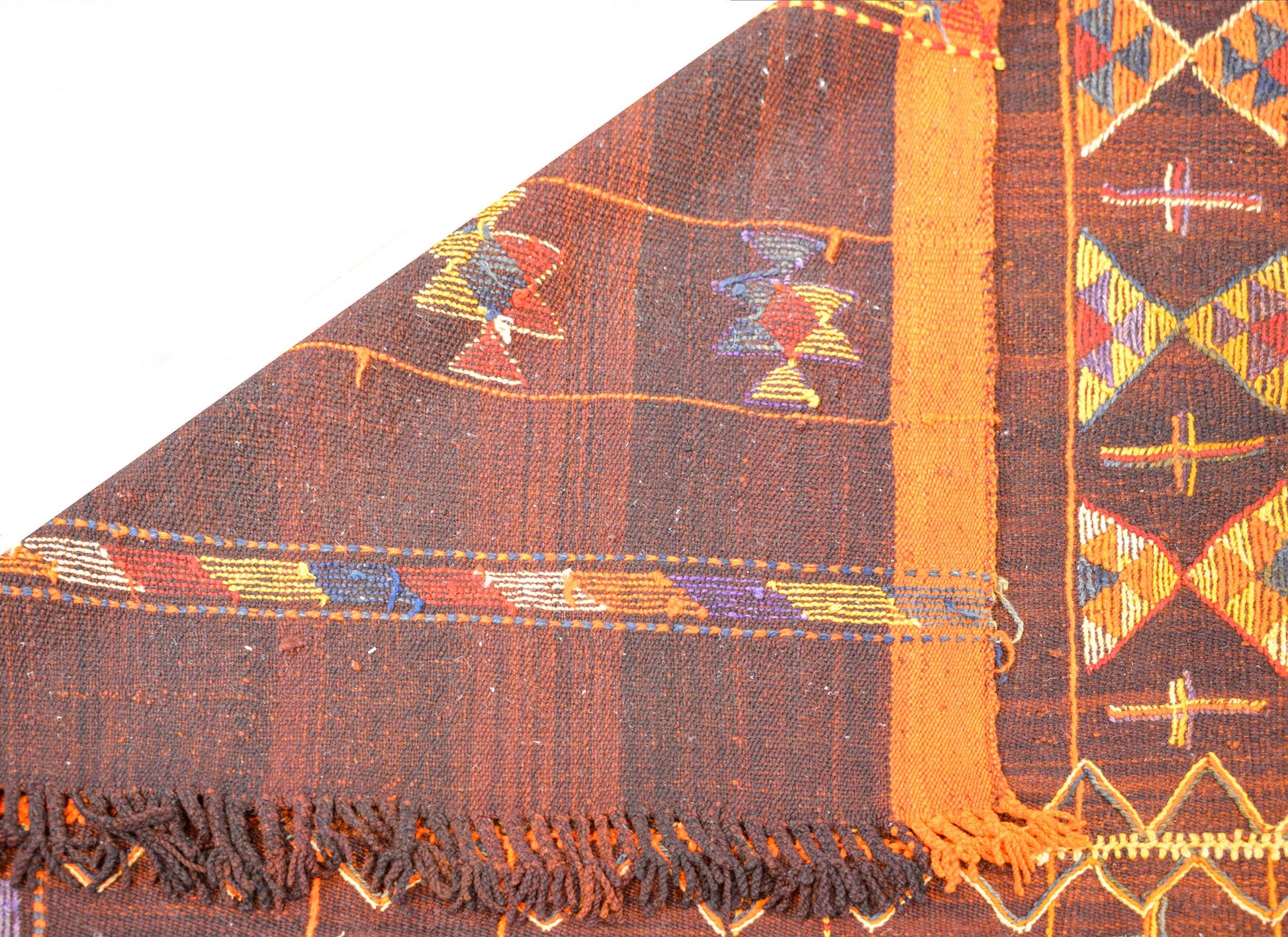Bold Vintage Mid-20th Century Anatolian Kilim Rug For Sale