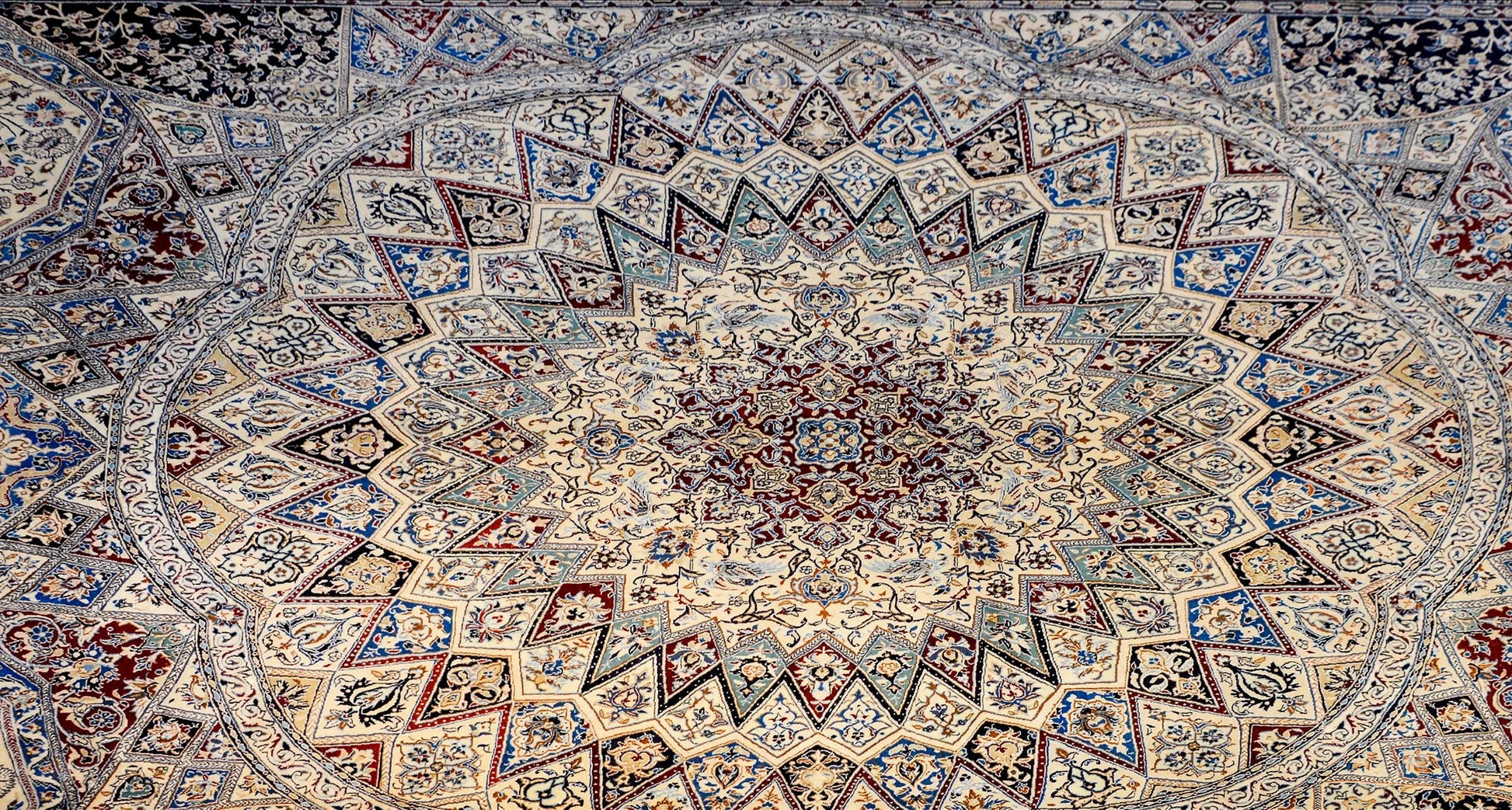 Mesmerizing Vintage Nain Rug For Sale