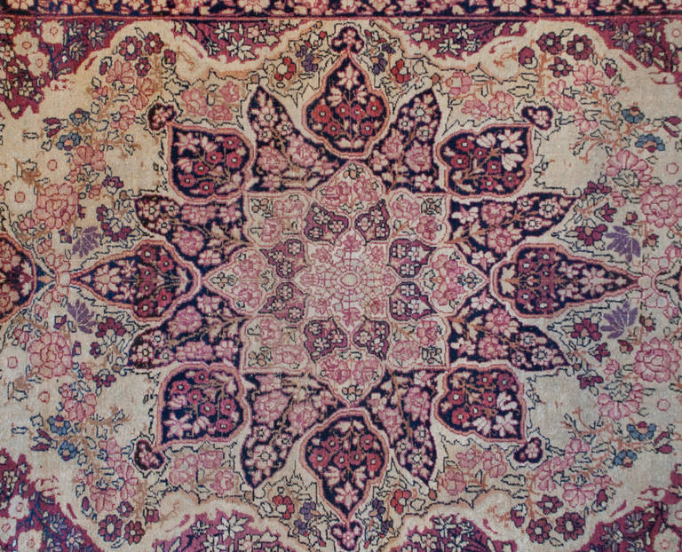 19th Century Kermanshah Rug For Sale