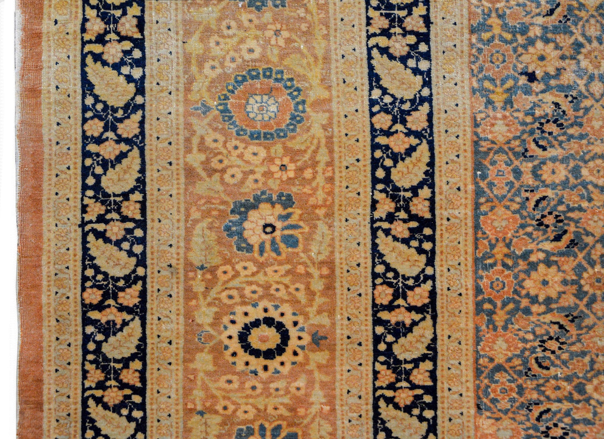 Incredible Early 20th Century Hadji Jalili Tabriz Rug For Sale