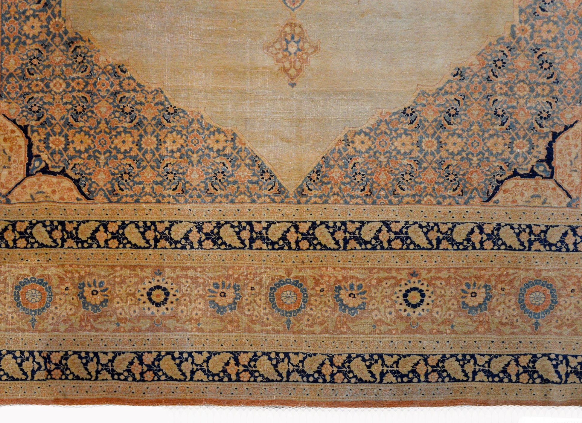 Incredible Early 20th Century Hadji Jalili Tabriz Rug For Sale