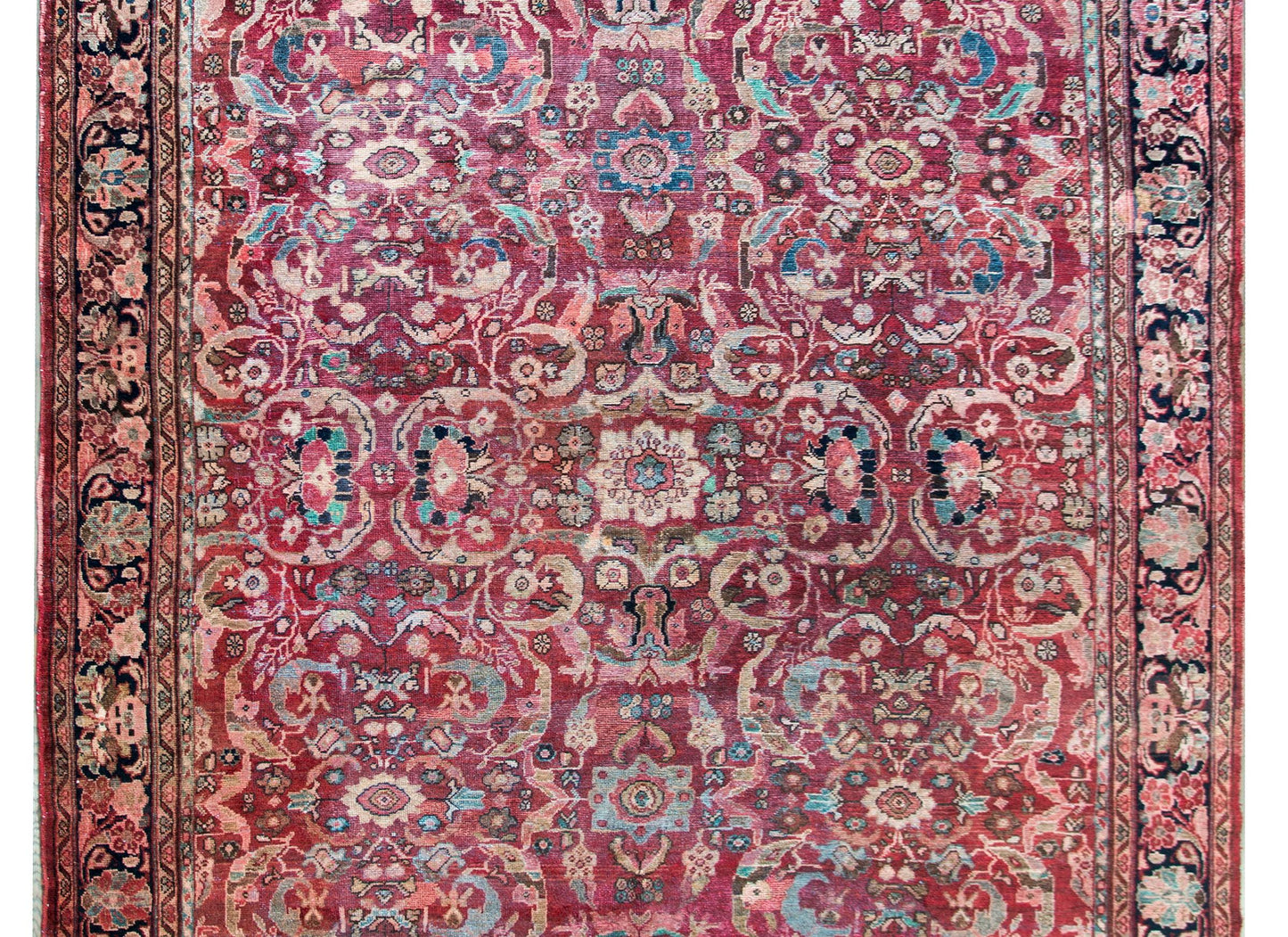 Early 20th Century Persian Mahal Rug For Sale