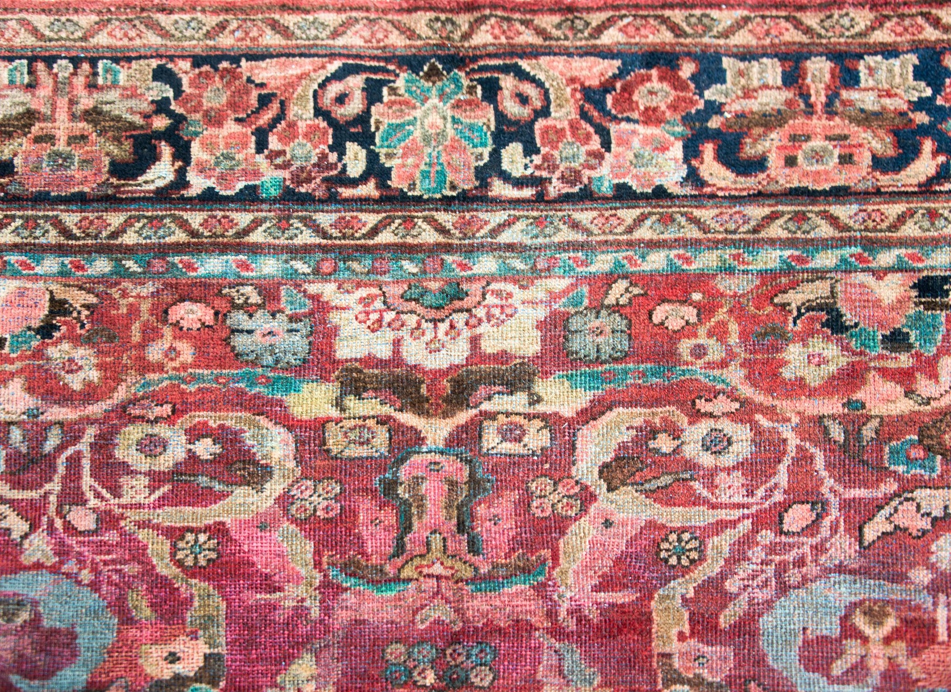 Early 20th Century Persian Mahal Rug For Sale