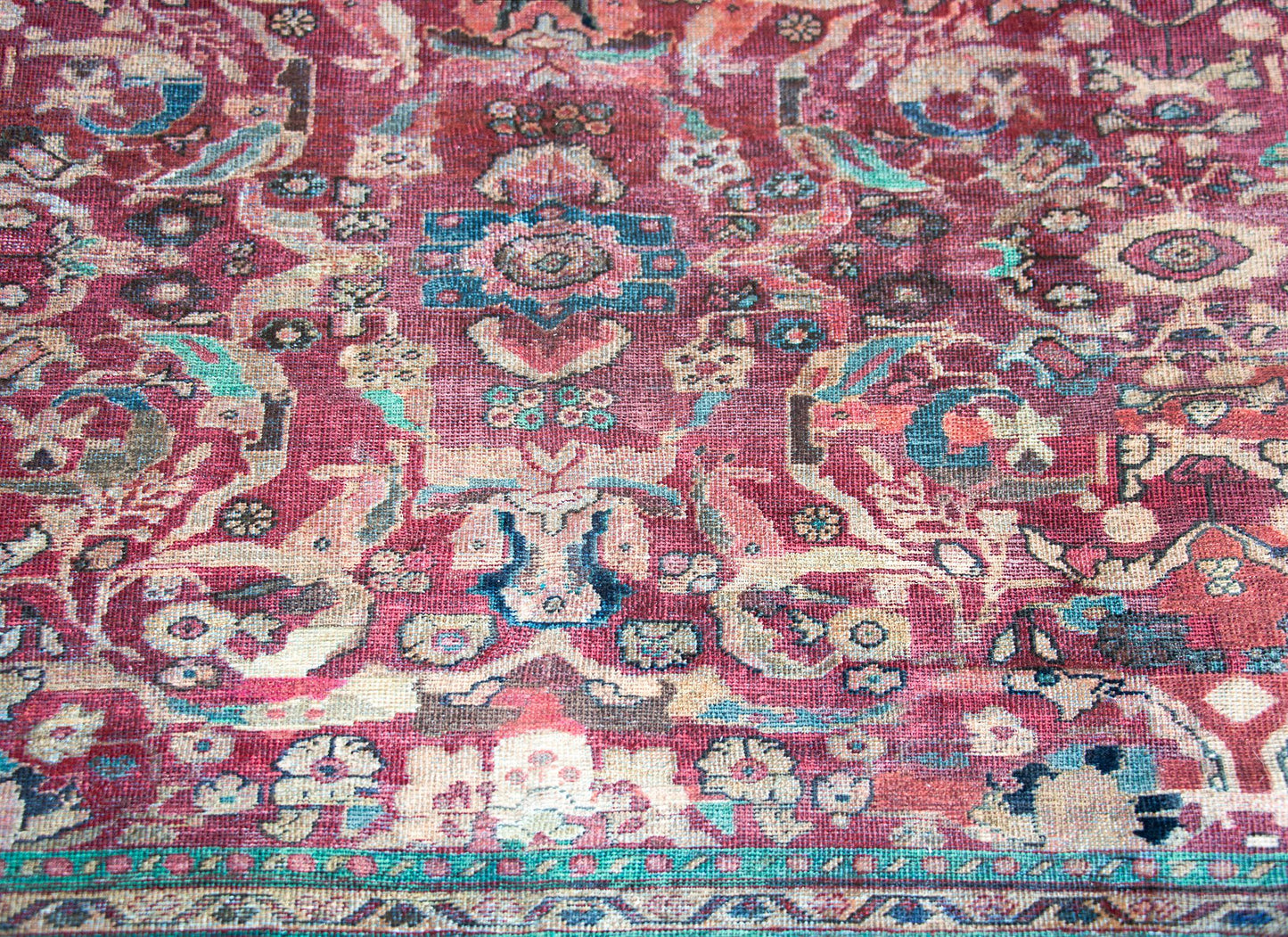 Early 20th Century Persian Mahal Rug For Sale