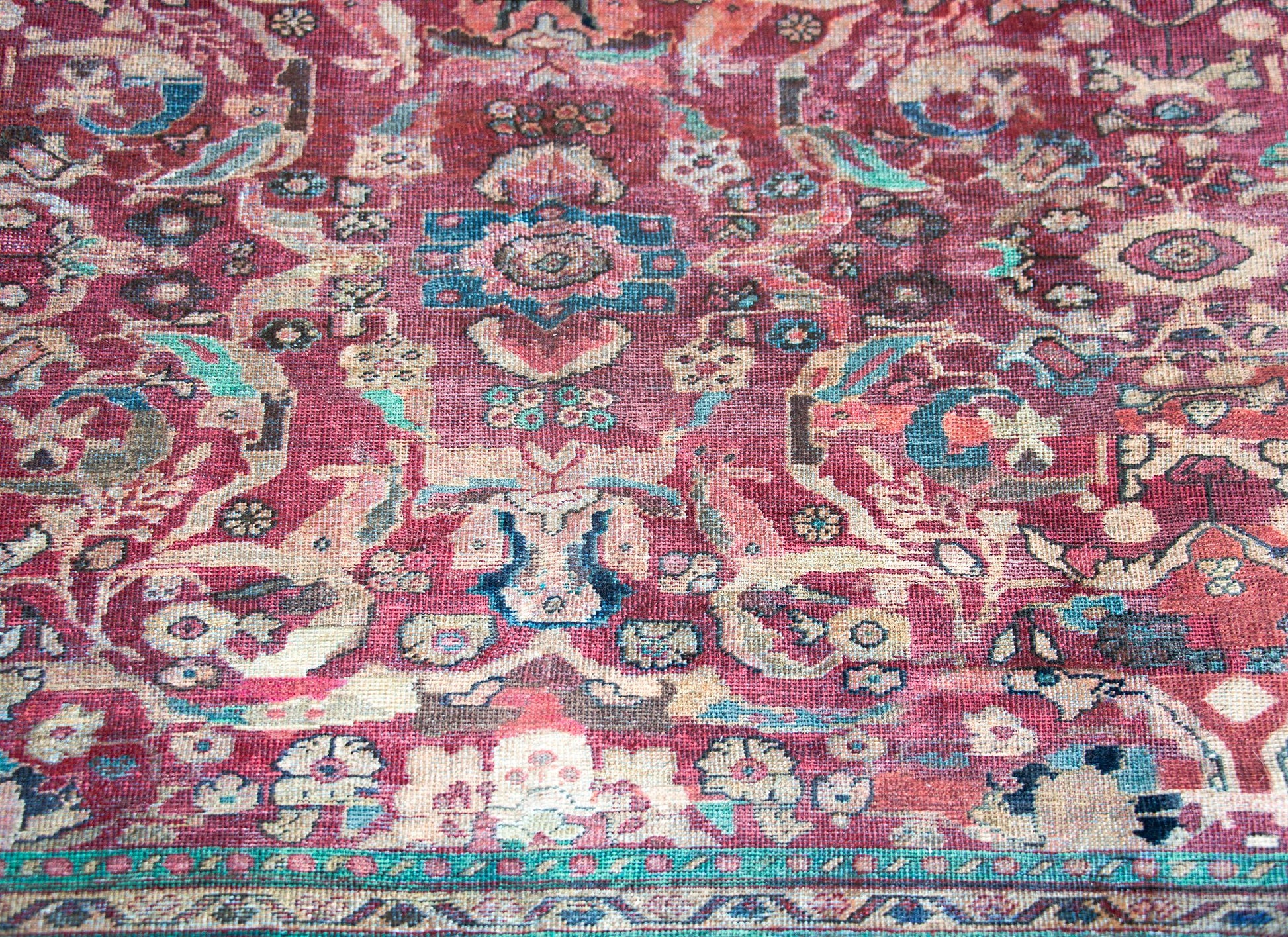 Early 20th Century Persian Mahal Rug For Sale
