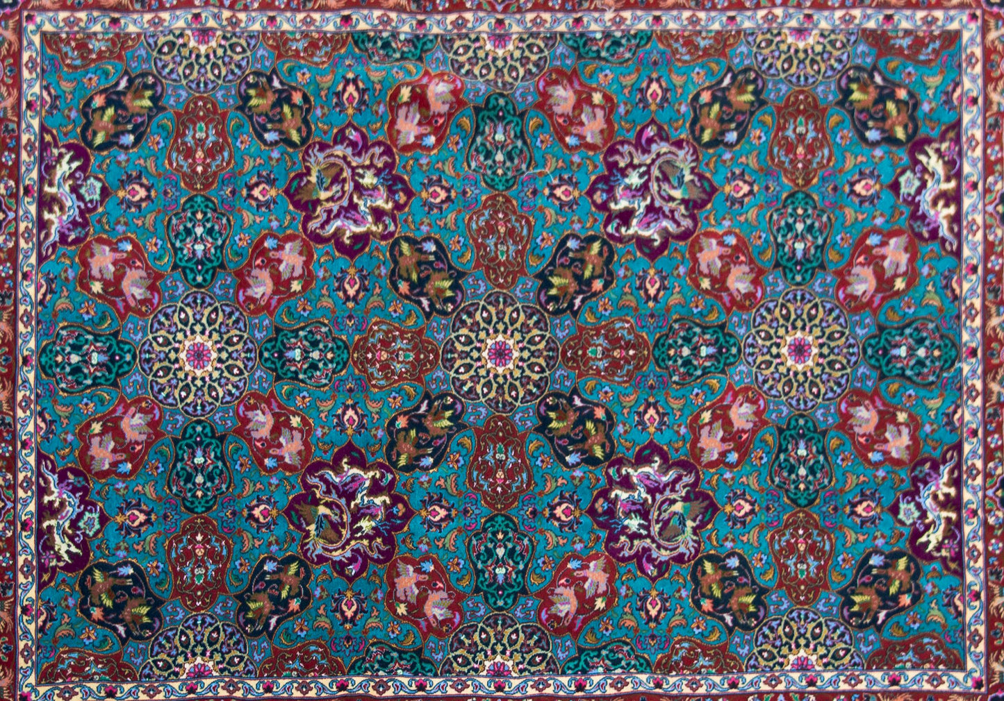 Vintage Persian Tabriz Rug For Sale