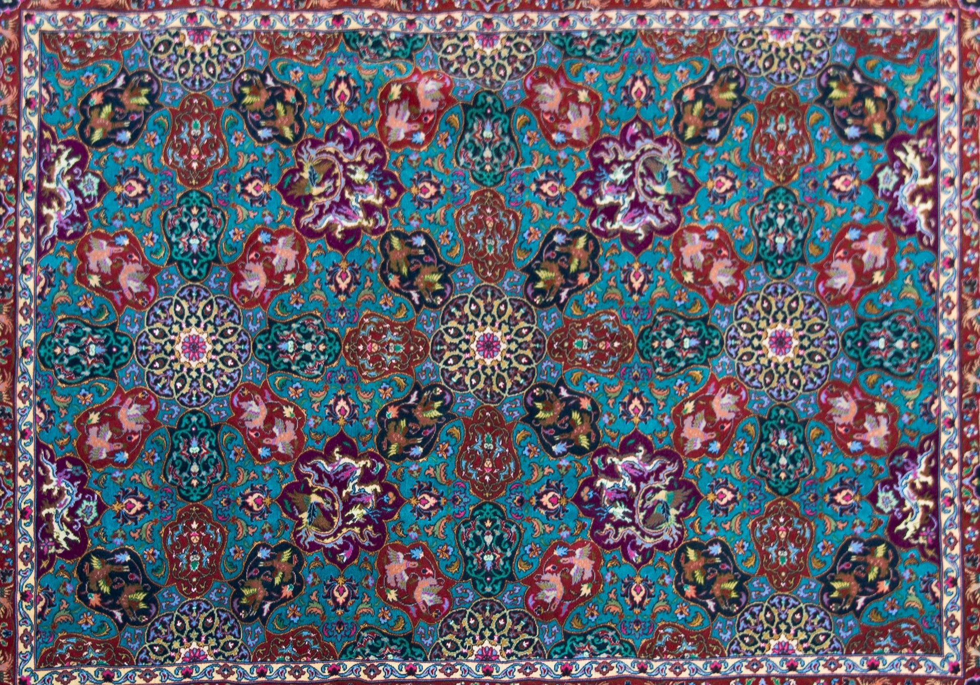 Vintage Persian Tabriz Rug For Sale