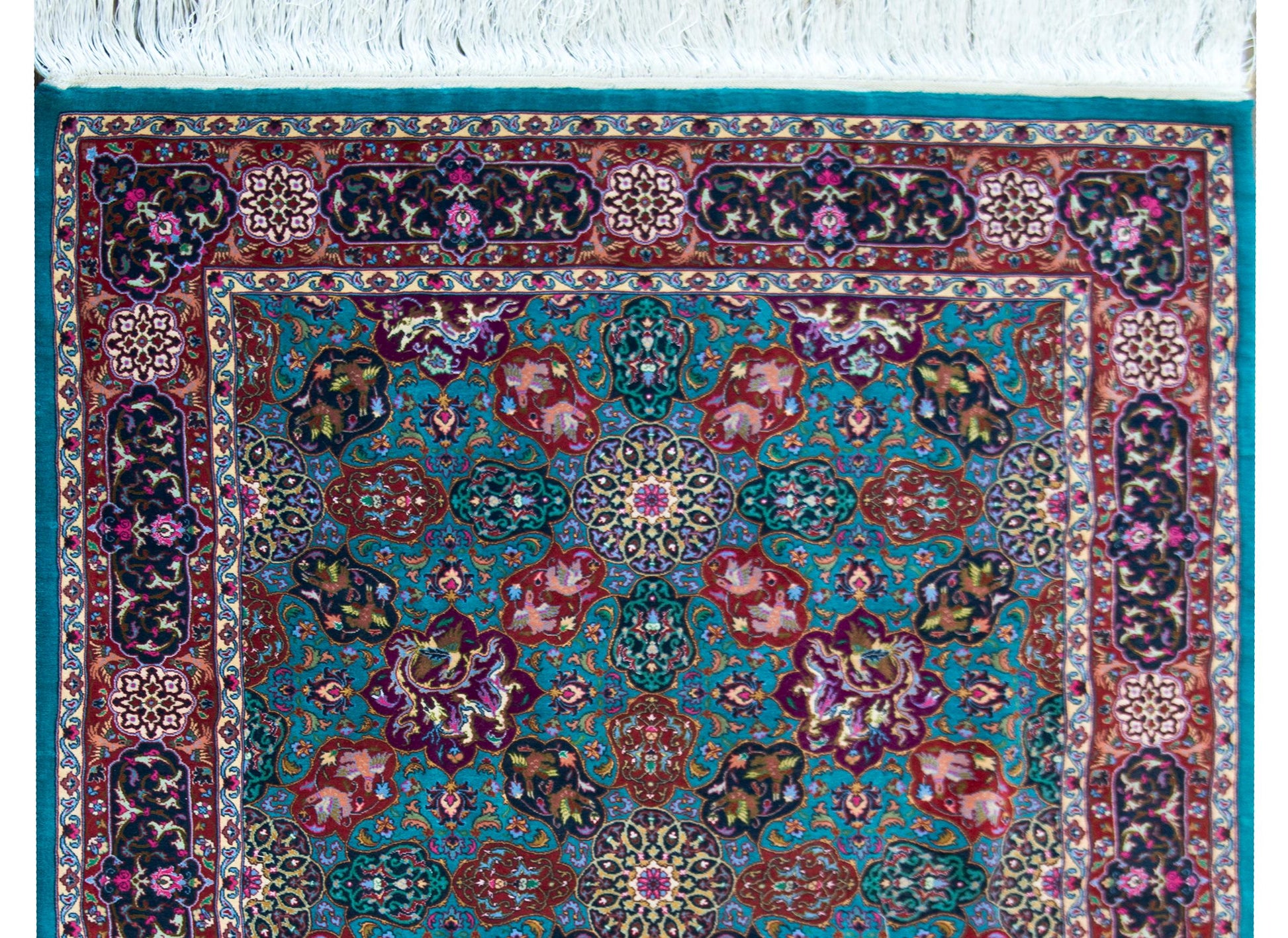 Vintage Persian Tabriz Rug For Sale