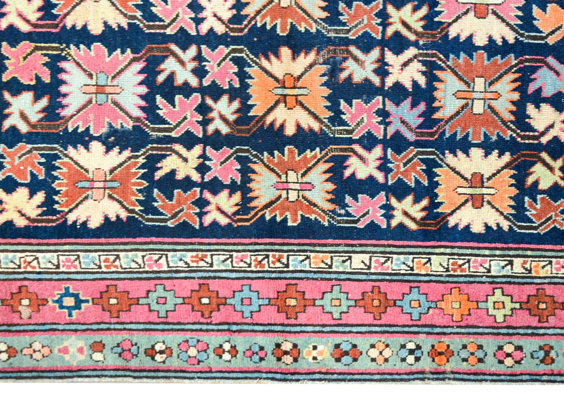Rare Early 20th Century Persian Ganjeh Prayer Rug For Sale