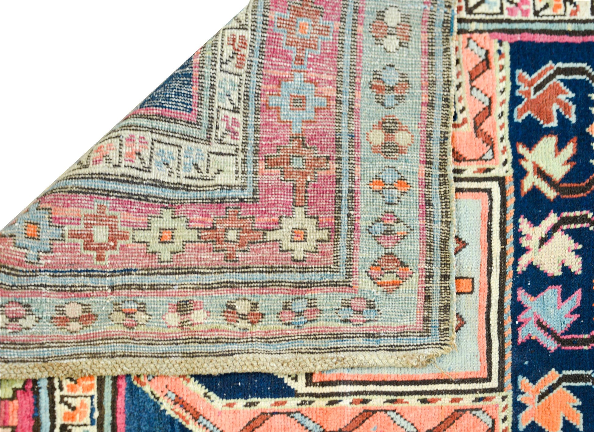 Rare Early 20th Century Persian Ganjeh Prayer Rug For Sale
