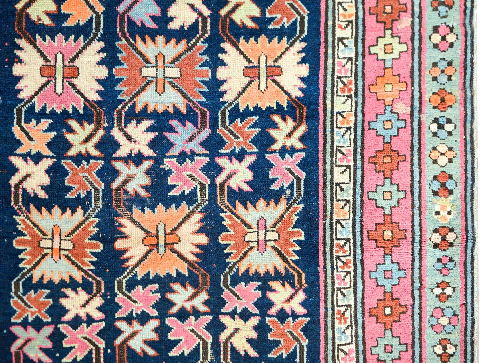 Rare Early 20th Century Persian Ganjeh Prayer Rug For Sale