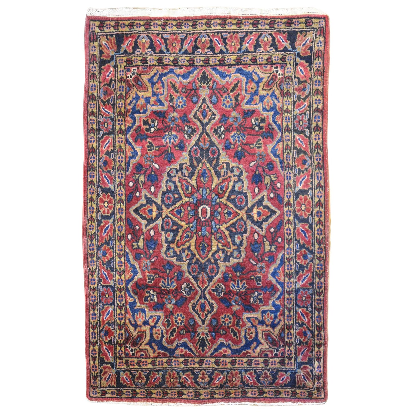Unusual Early 20th Century Sarouk Rug For Sale