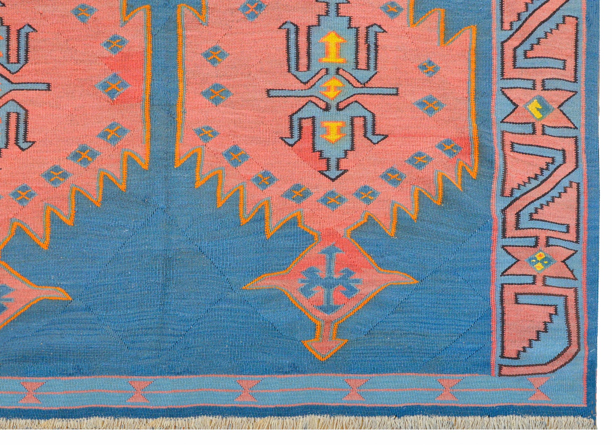 Fantastic Vintage Karebak Kilim Rug For Sale