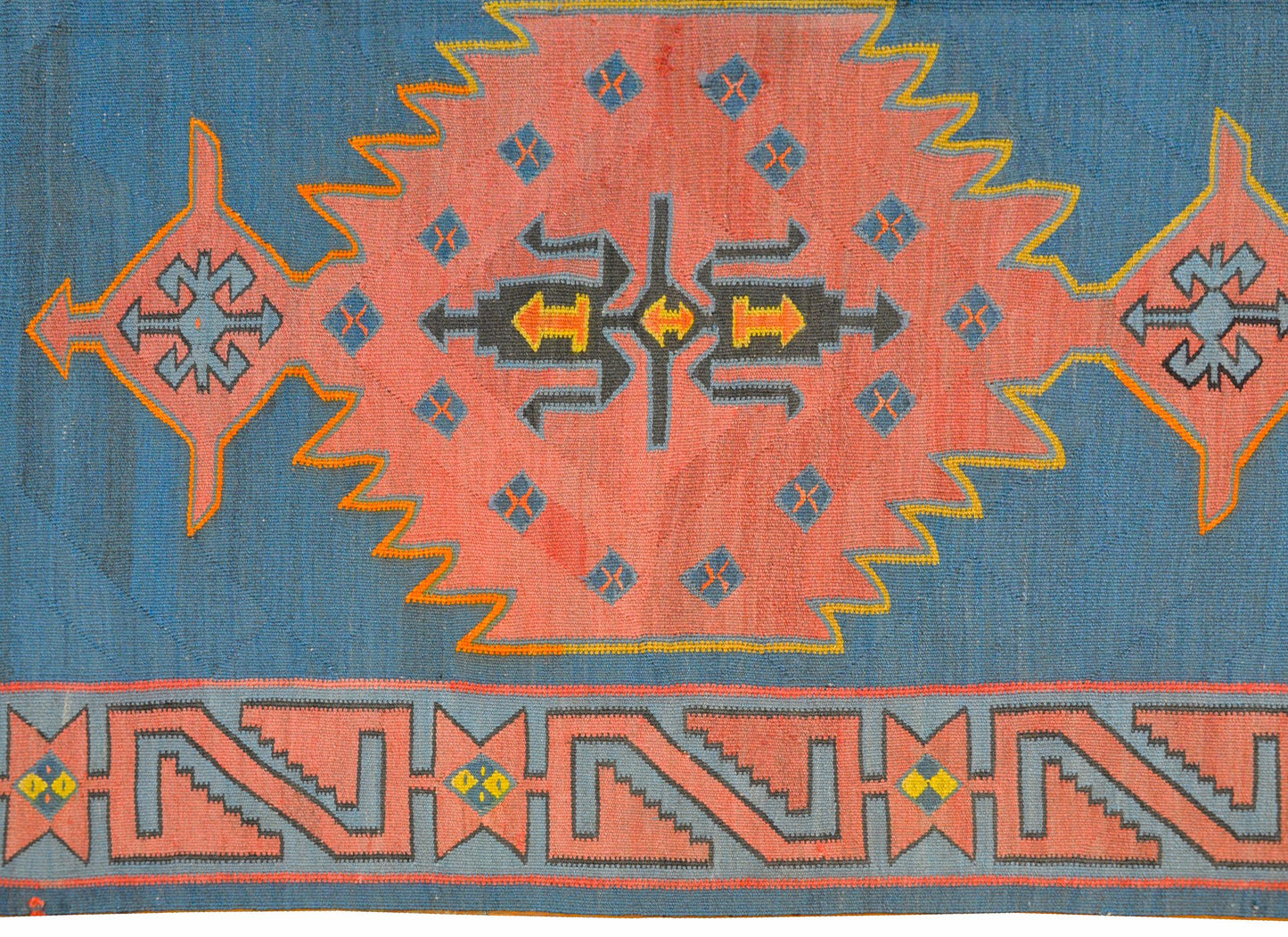 Fantastic Vintage Karebak Kilim Rug For Sale