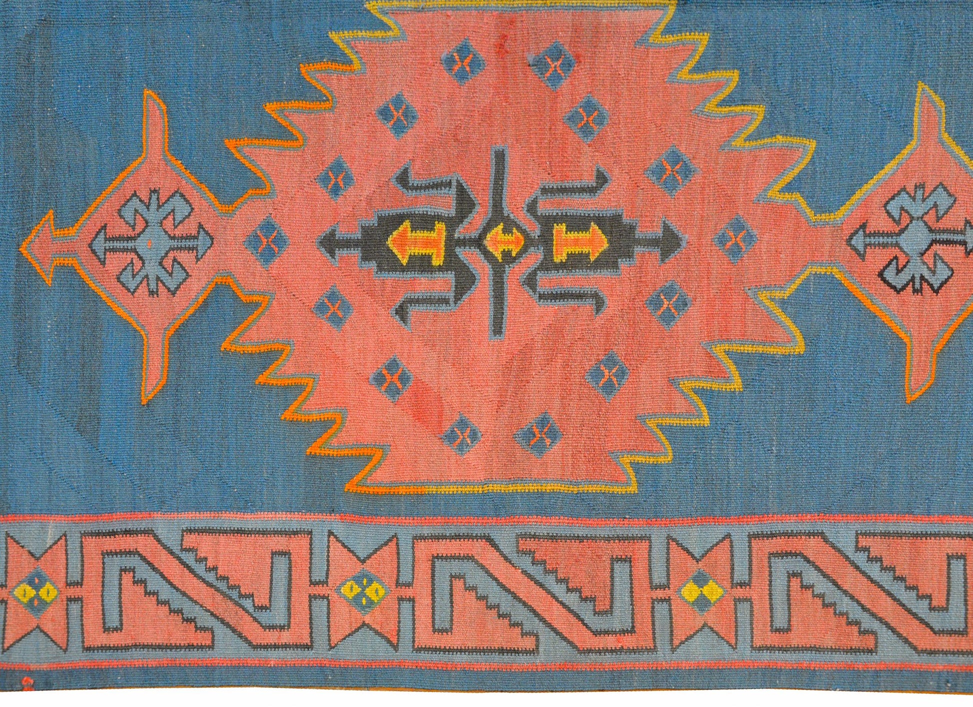Fantastic Vintage Karebak Kilim Rug For Sale