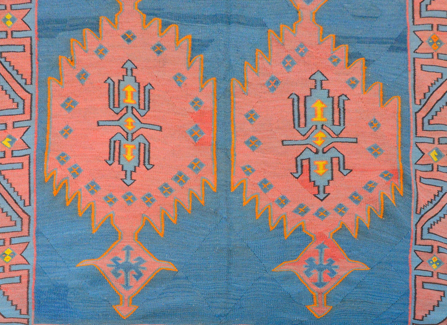 Fantastic Vintage Karebak Kilim Rug For Sale
