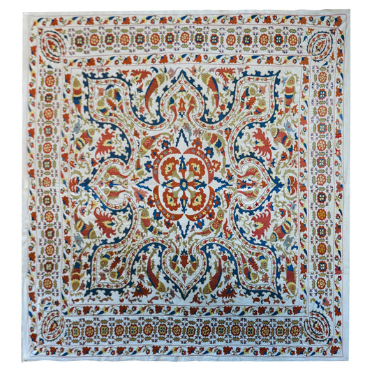 Vintage 'Leaping Fish' Suzani For Sale
