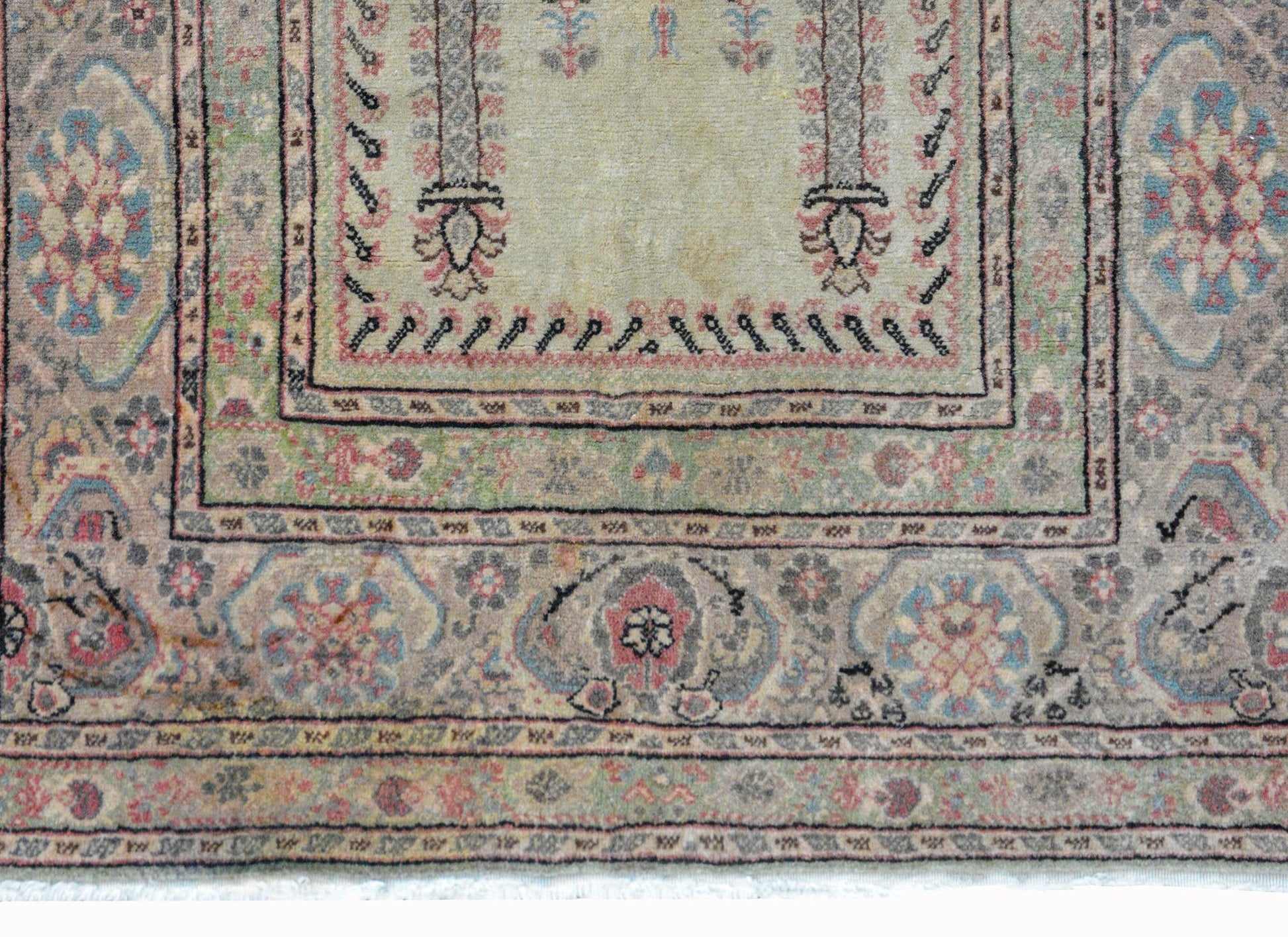 Vintage Turkish Prayer Rug For Sale