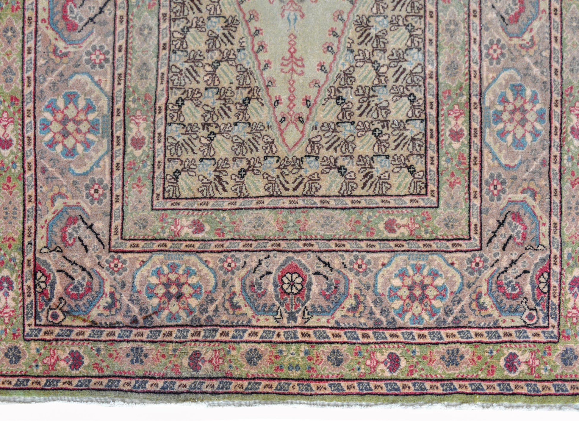 Vintage Turkish Prayer Rug For Sale