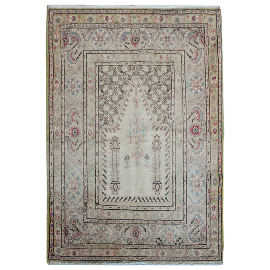 Vintage Turkish Prayer Rug For Sale