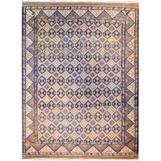 Amazing Early 20th Century Saveh Kilim Rug For Sale