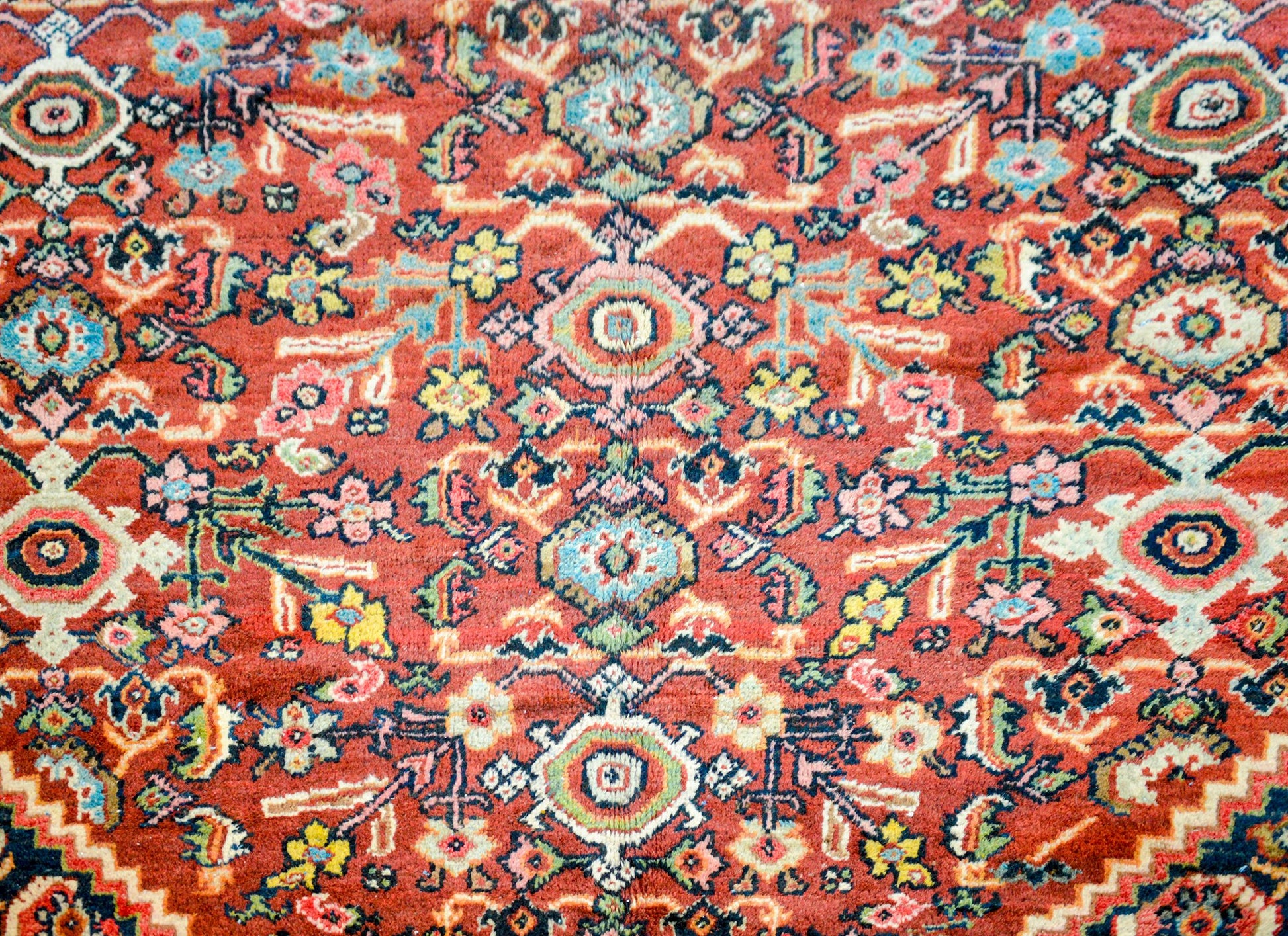 Fantastic Early 20th Century Mahal Rug For Sale