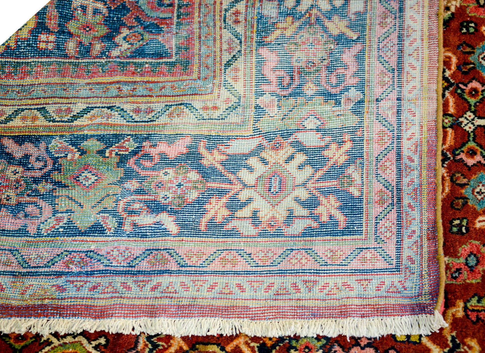 Fantastic Early 20th Century Mahal Rug For Sale