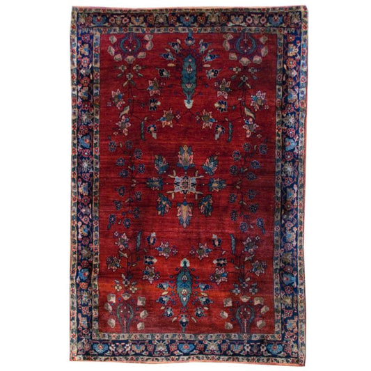 19th Century Persian Sarouk Mohajeran Rug For Sale