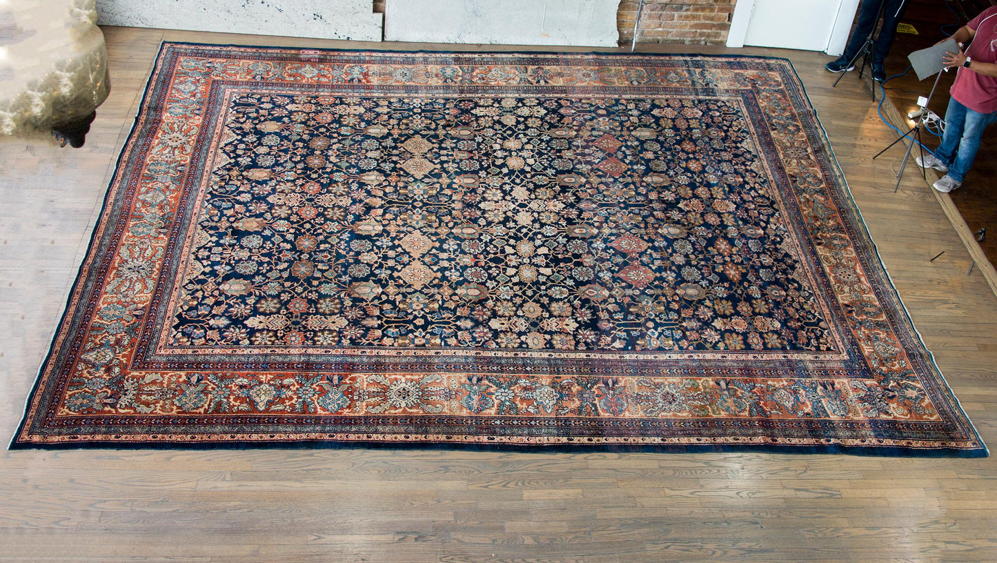 Early 20th Century Persian Sarouk Farahan Rug For Sale