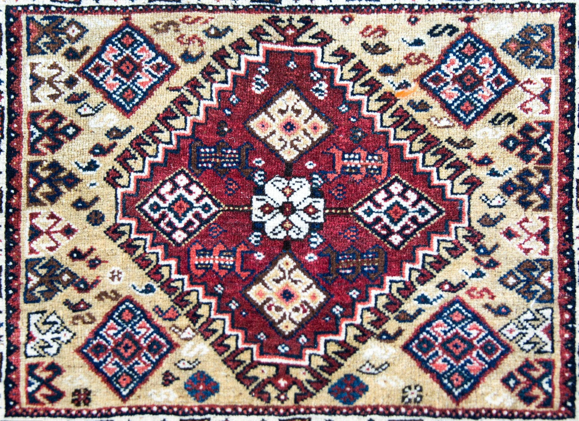 Early 20th Century Persian Afshar Rug For Sale