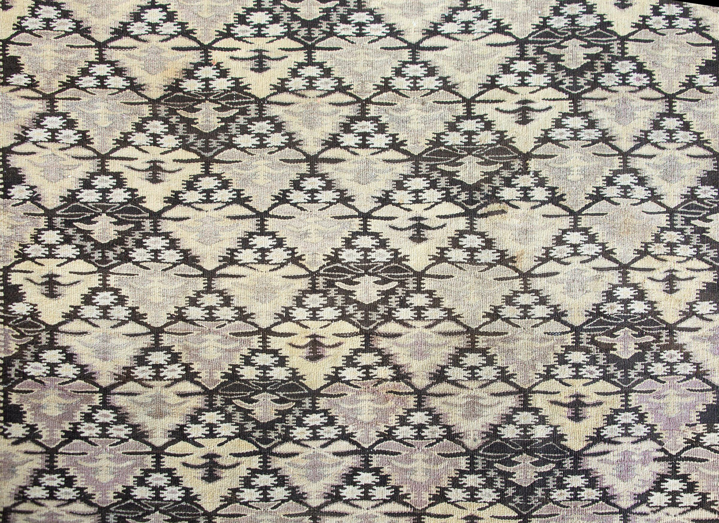 Early 20th Century Persian Qazvin Kilim Rug For Sale