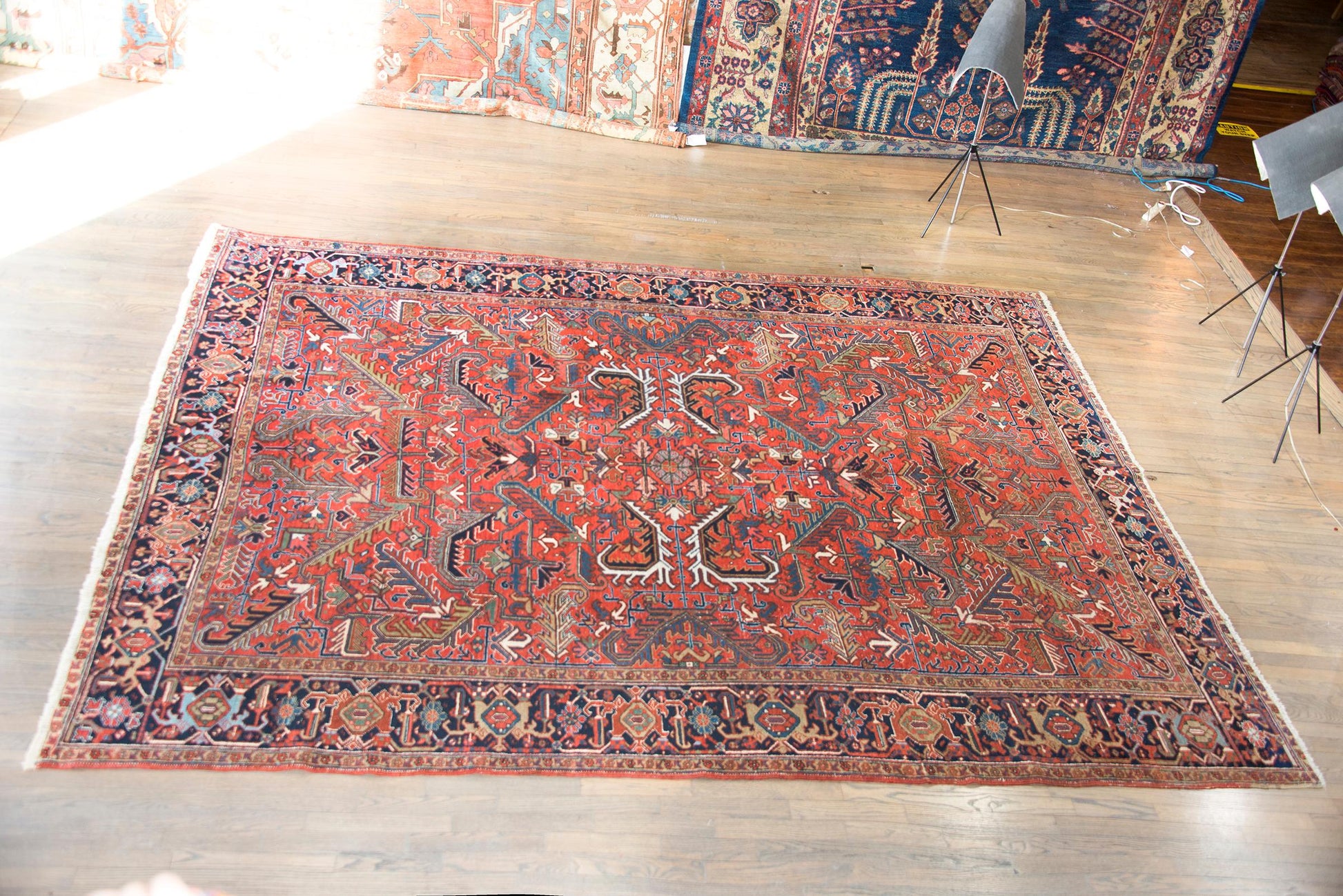 Early 20th Century Persian Heriz Rug For Sale