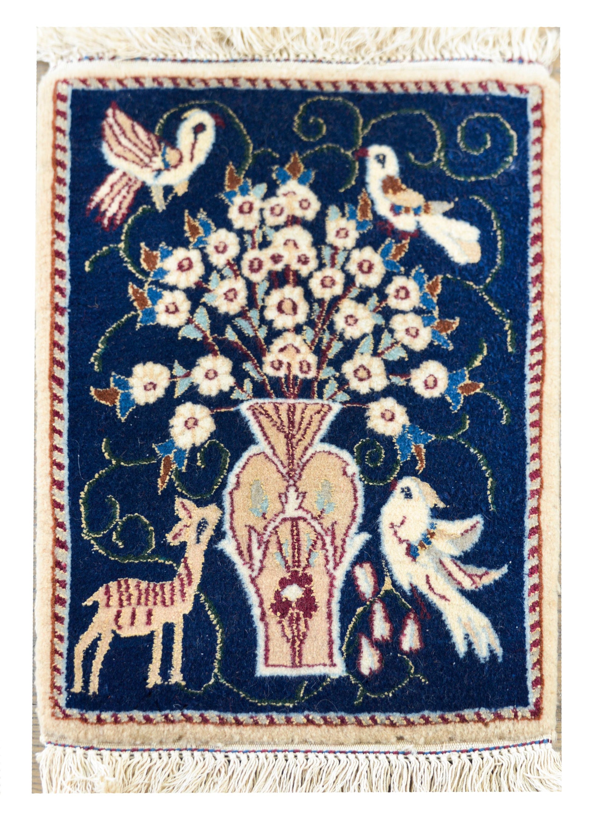 Pair of Vintage Pictorial Nain Rugs For Sale