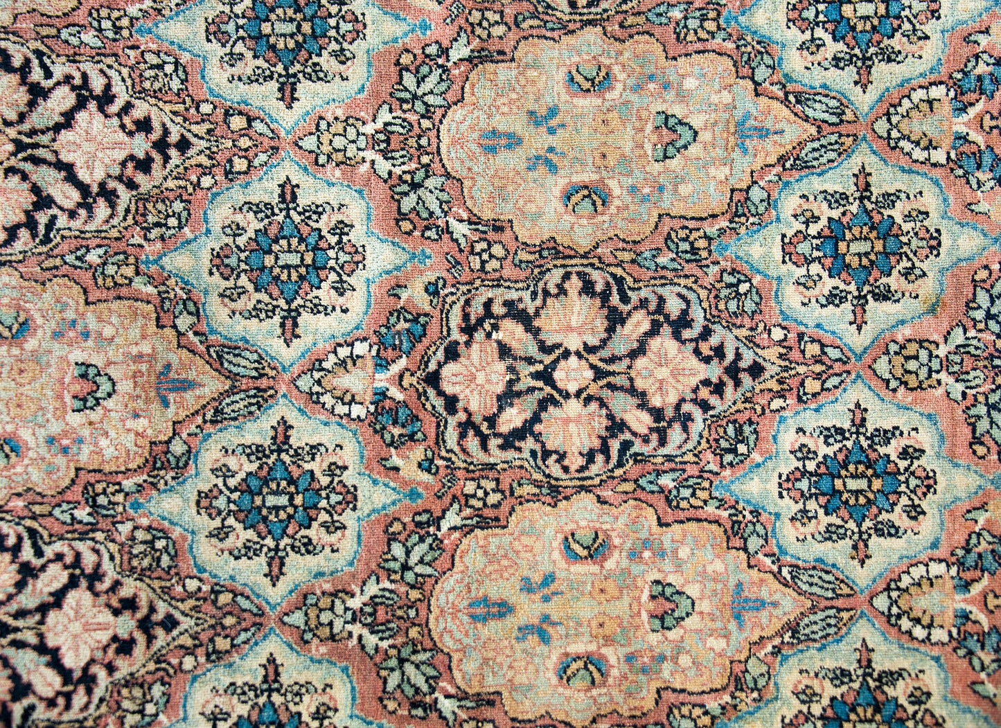 Early 20th Century Lavar Kirman Rug For Sale