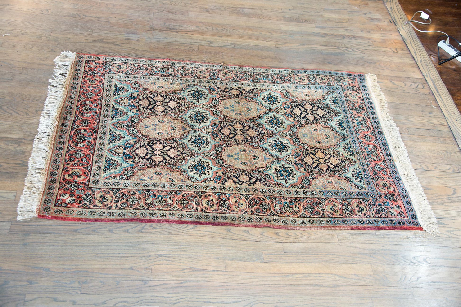 Early 20th Century Lavar Kirman Rug For Sale