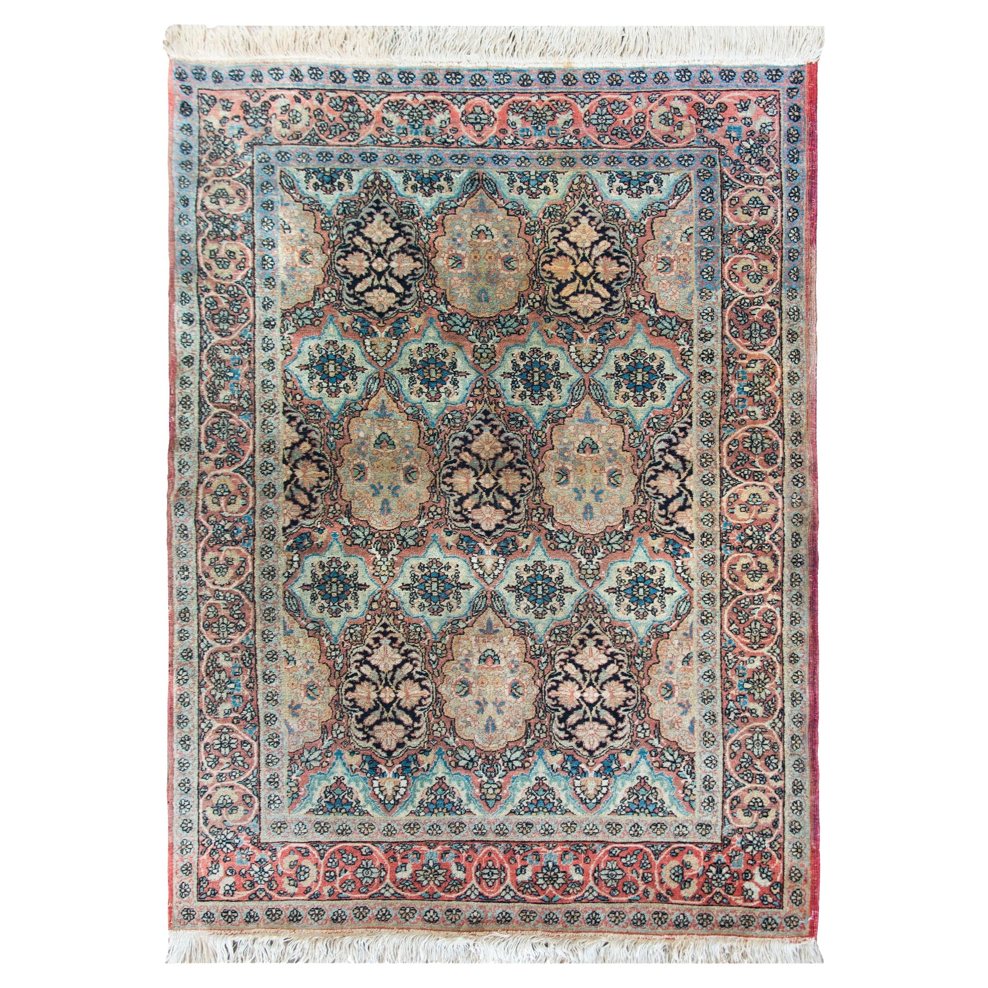 Early 20th Century Lavar Kirman Rug For Sale