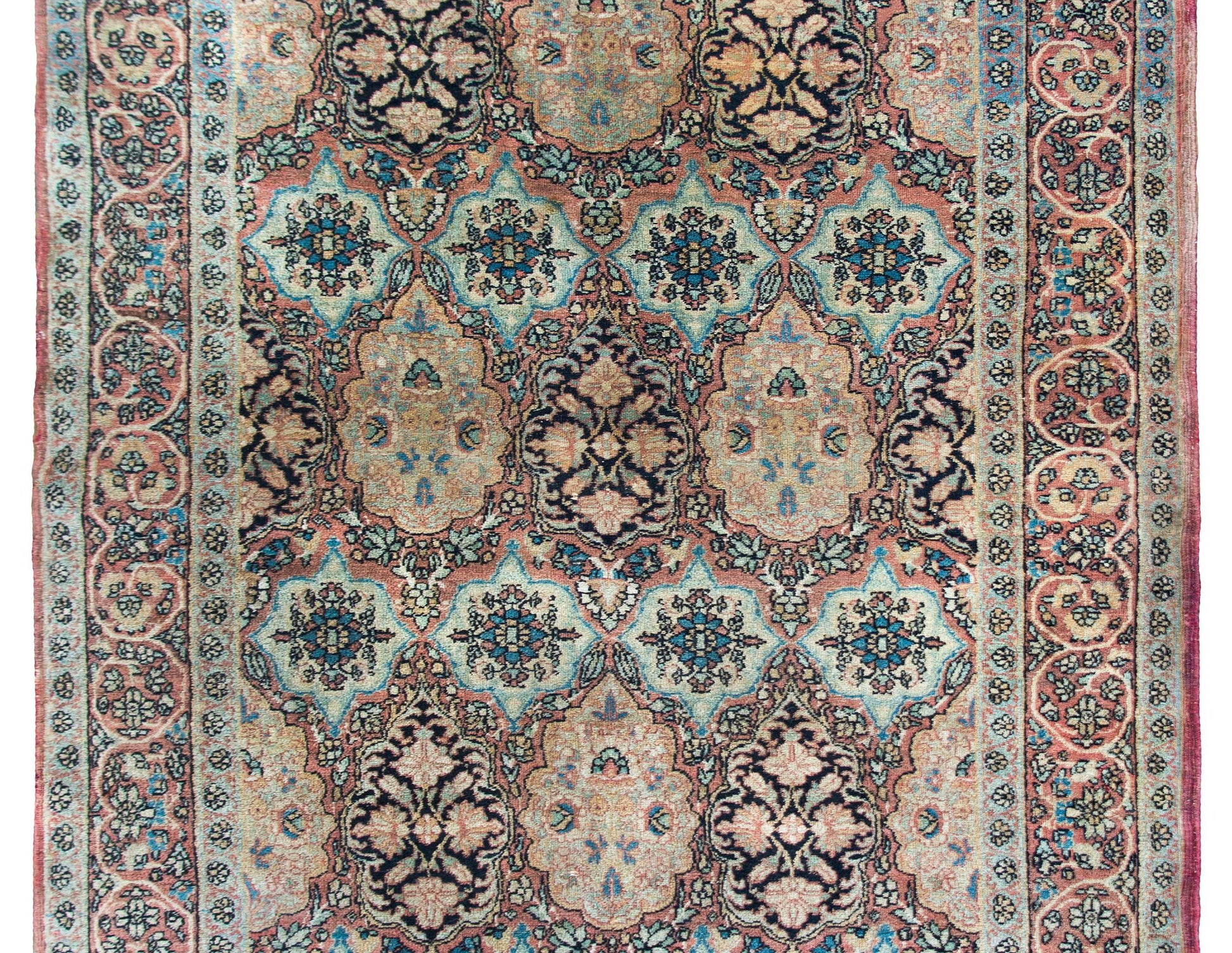 Early 20th Century Lavar Kirman Rug For Sale