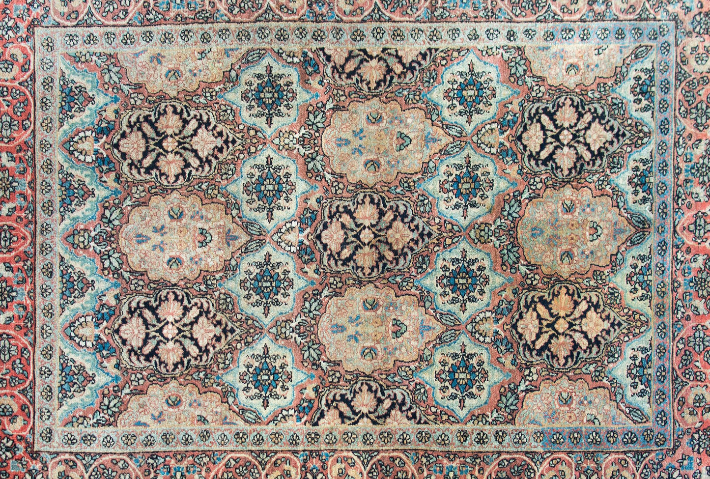 Early 20th Century Lavar Kirman Rug For Sale