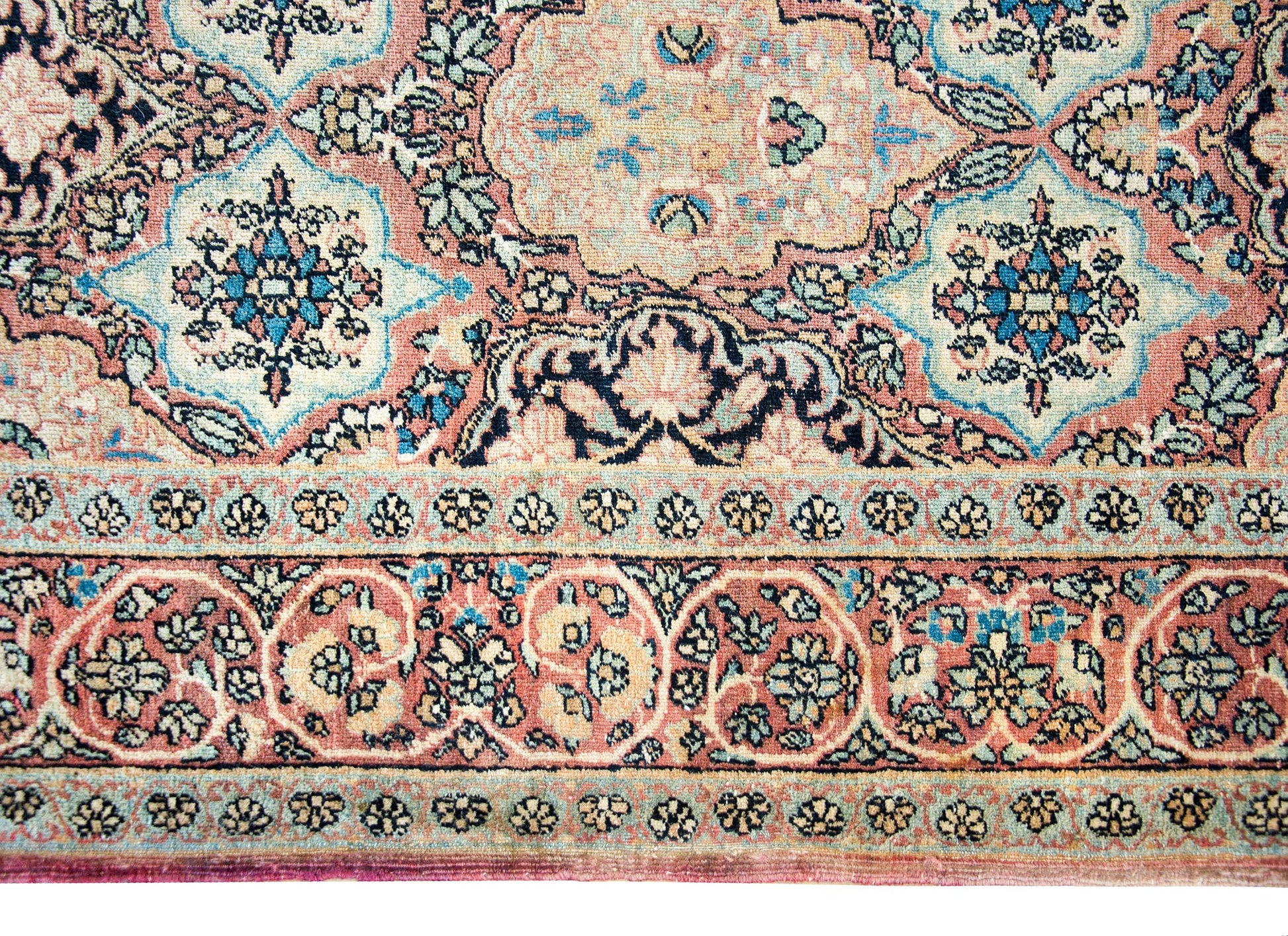 Early 20th Century Lavar Kirman Rug For Sale