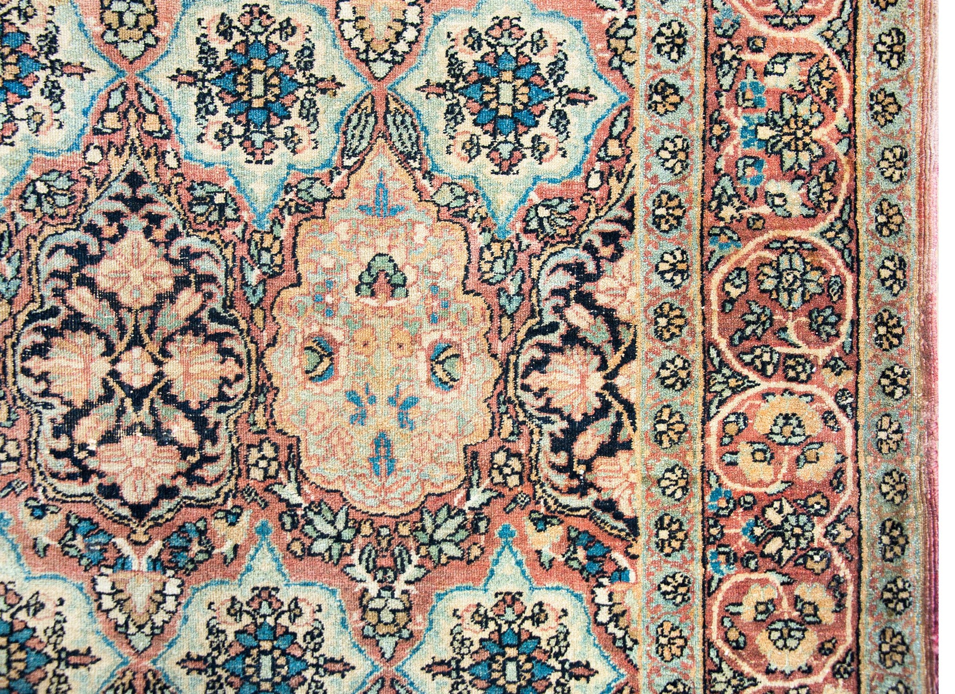 Early 20th Century Lavar Kirman Rug For Sale