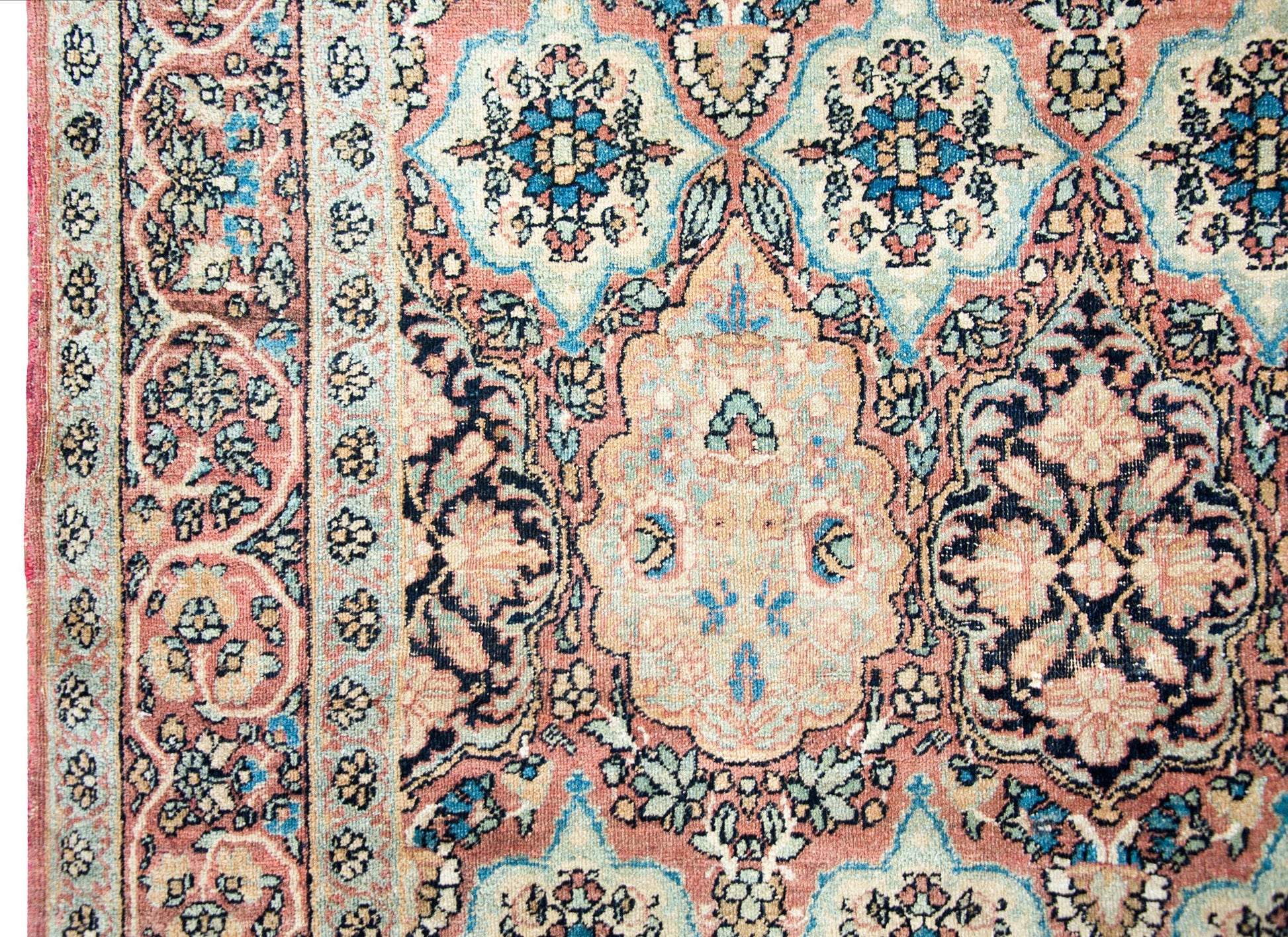 Early 20th Century Lavar Kirman Rug For Sale