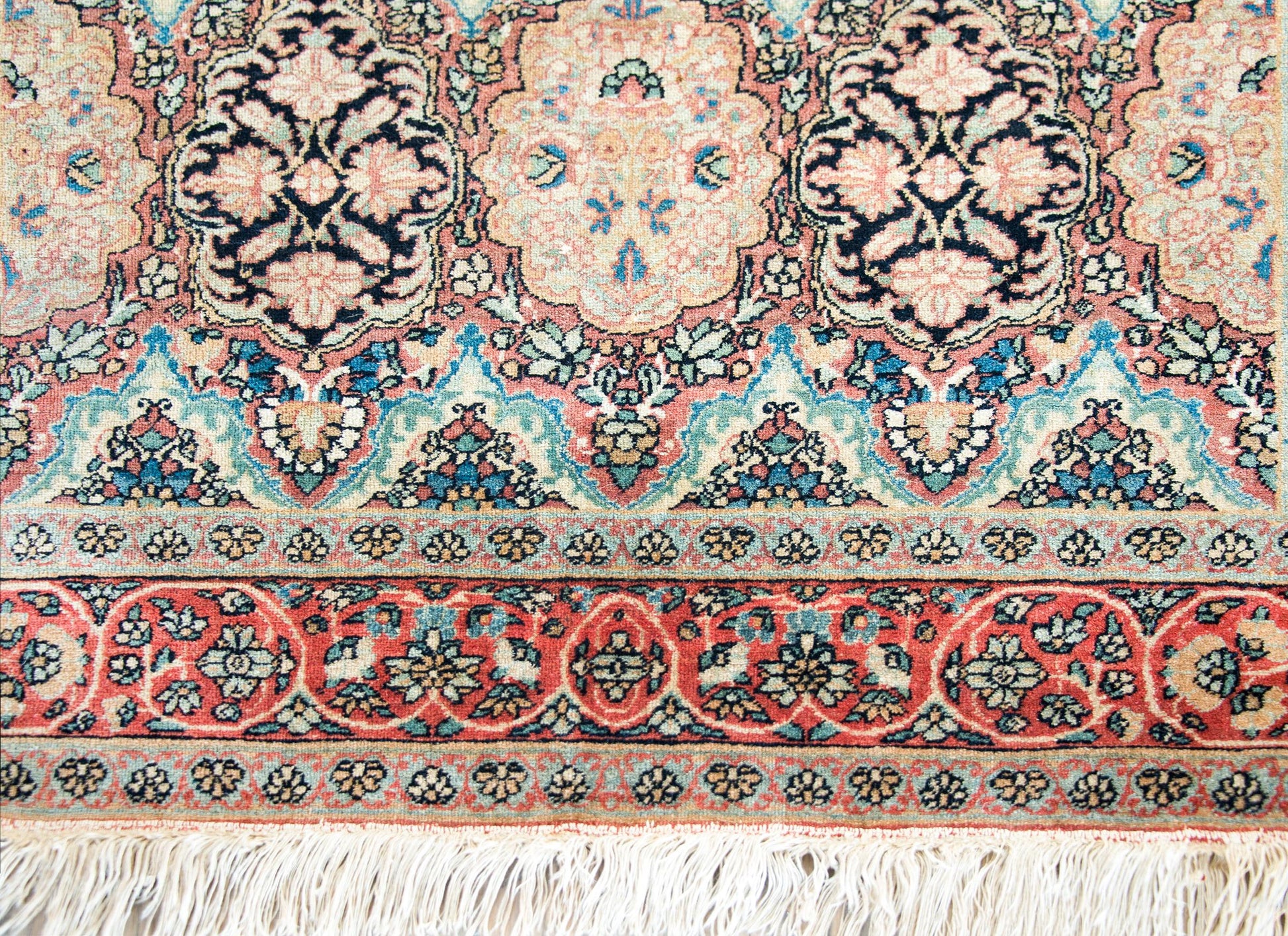Early 20th Century Lavar Kirman Rug For Sale