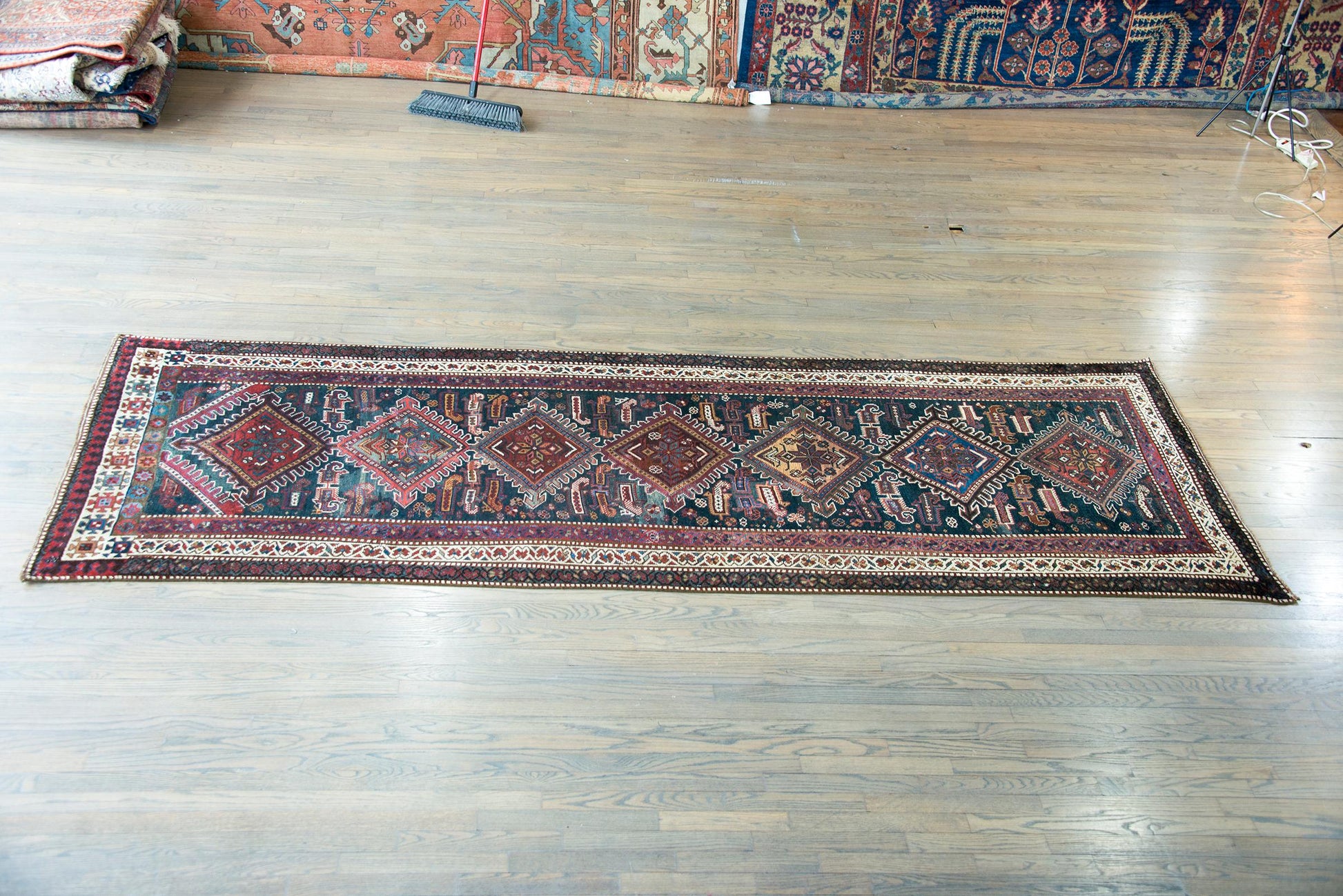 Early 20th Century Persian Qashqai Runner For Sale