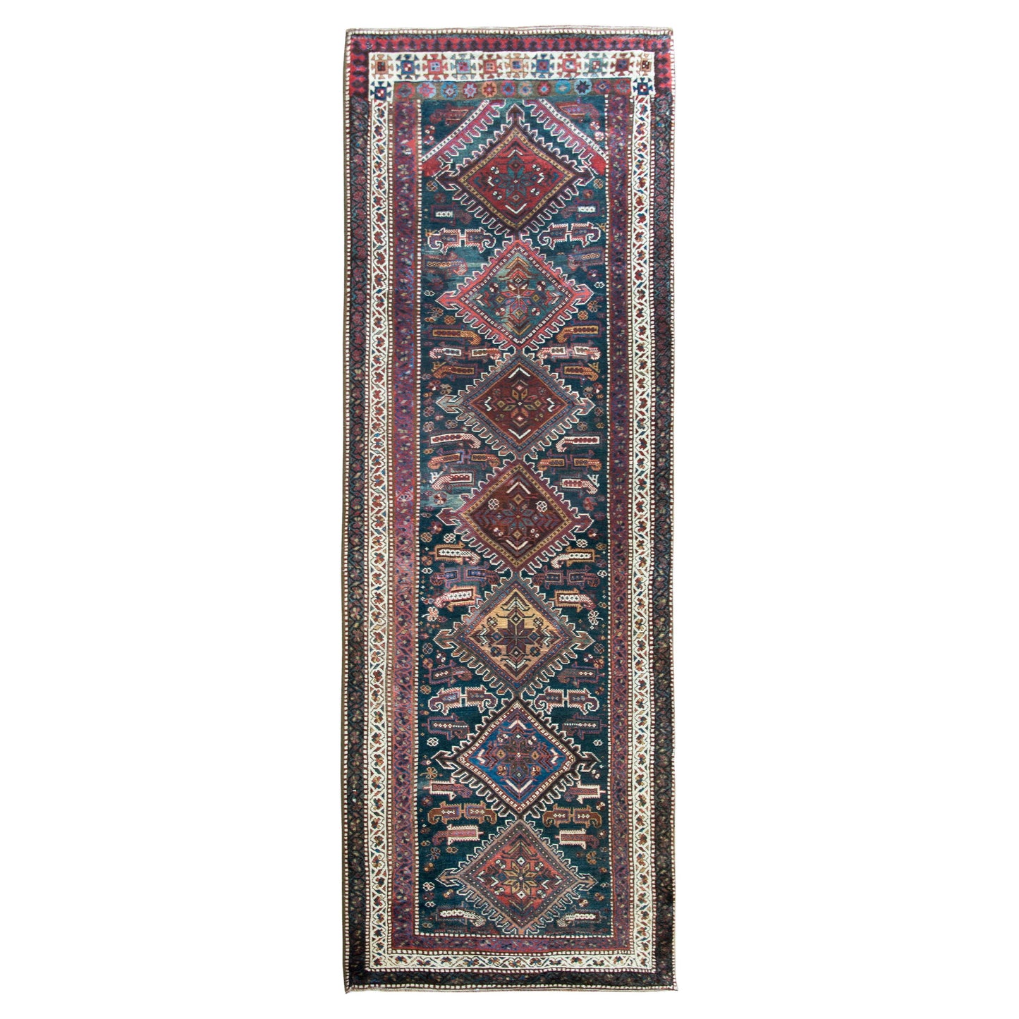 Early 20th Century Persian Qashqai Runner For Sale