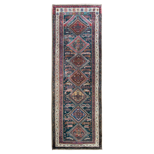 Early 20th Century Persian Qashqai Runner For Sale