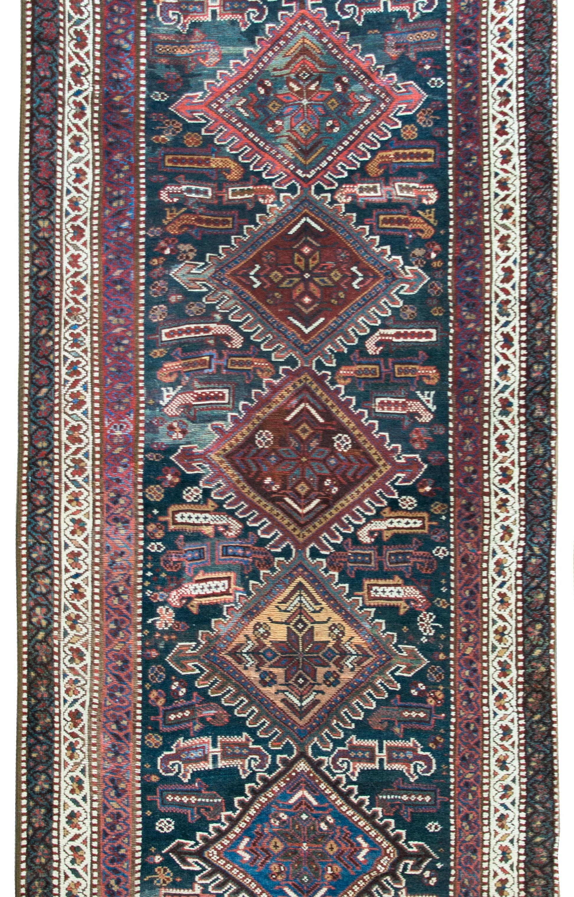 Early 20th Century Persian Qashqai Runner For Sale