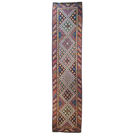 Early 20th Century Shahsavan Kilim Runner For Sale